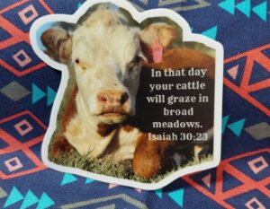 Hereford Sticker Bible Verse